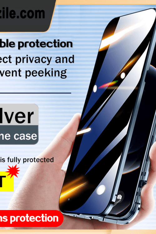 New 360° Full Protection Tempered Magnetic For iPhone 14 Series Case.
