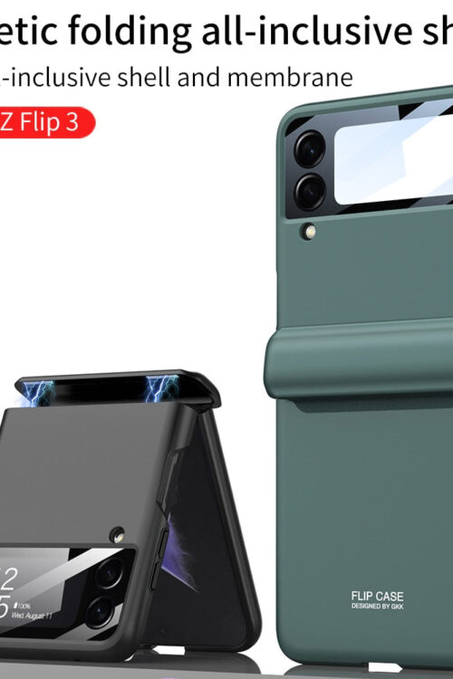 Luxury Magnetic Folding  Case For Samsung Galaxy Z Flip 3